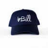Casquette bleue - byBill - flocage feutre blanc