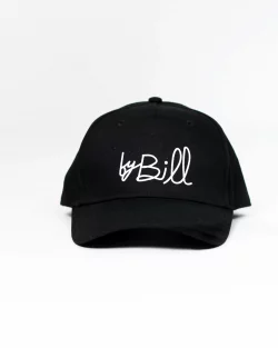 Casquette noire - byBill flocage feutre blanc