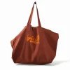 Sac cabas ocre rouge - bybill orange fluo (sérigraphie)