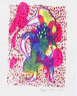 SERIGRAPHIE - Rita s'interroge sur le jour d'aujourd'hui