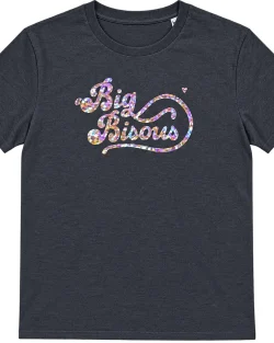 T-shirt Gris foncé chiné - Big Bisous – Image 4